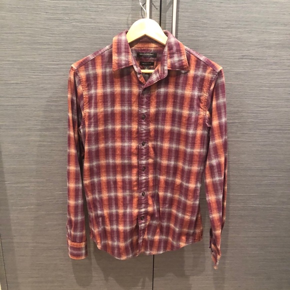 BANANA REPUBLIC LUXE FLANNEL SZ SMALL - Picture 1 of 4